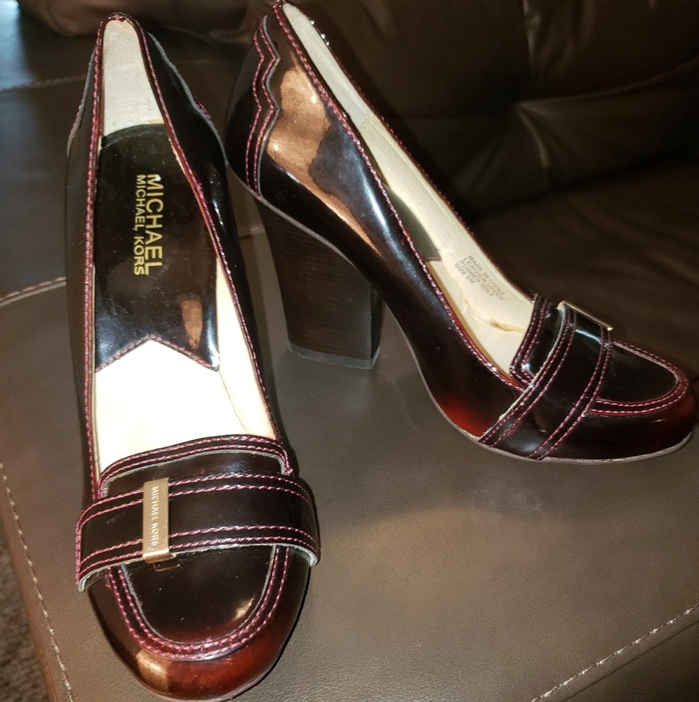 Beautiful Burgundy Michael Kors Heels